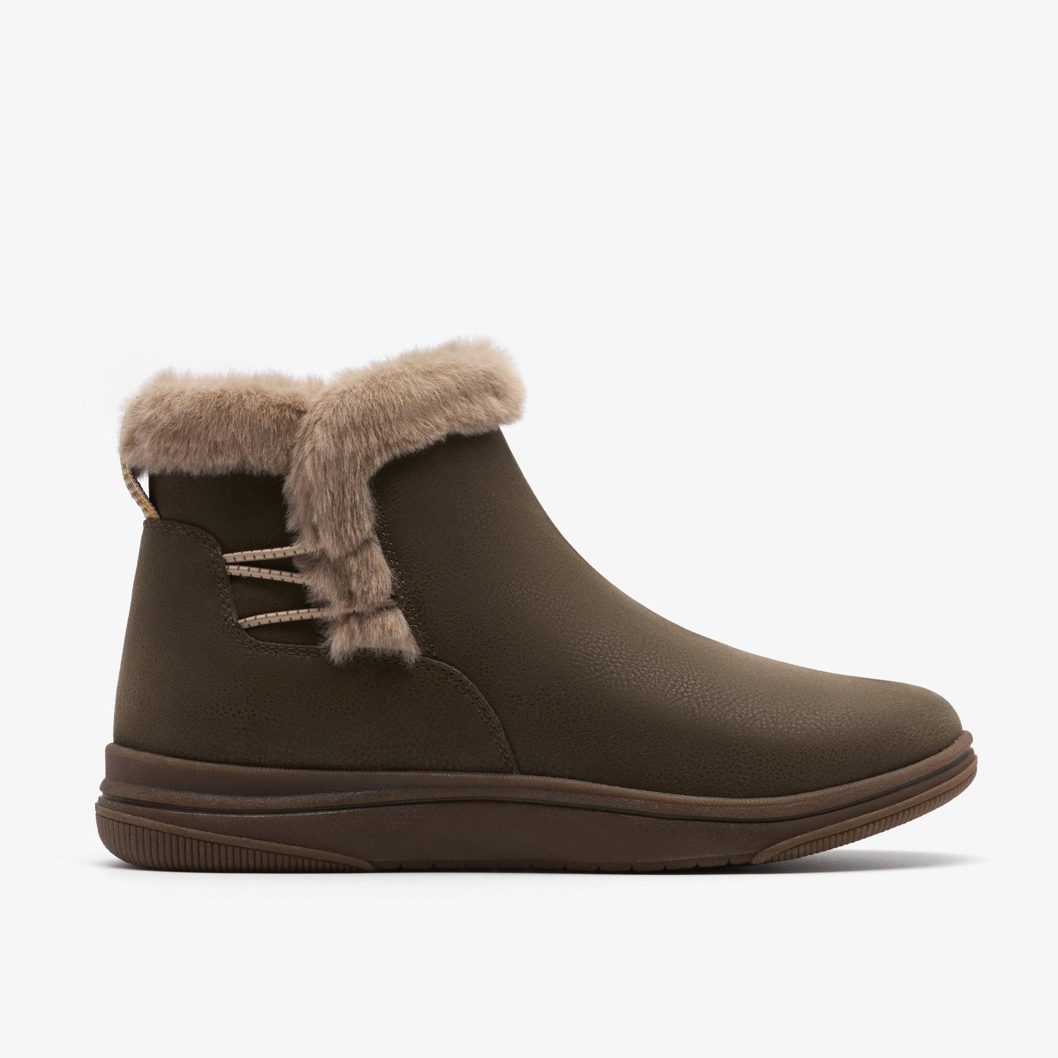 Breeze Fur Dark Olive Combination