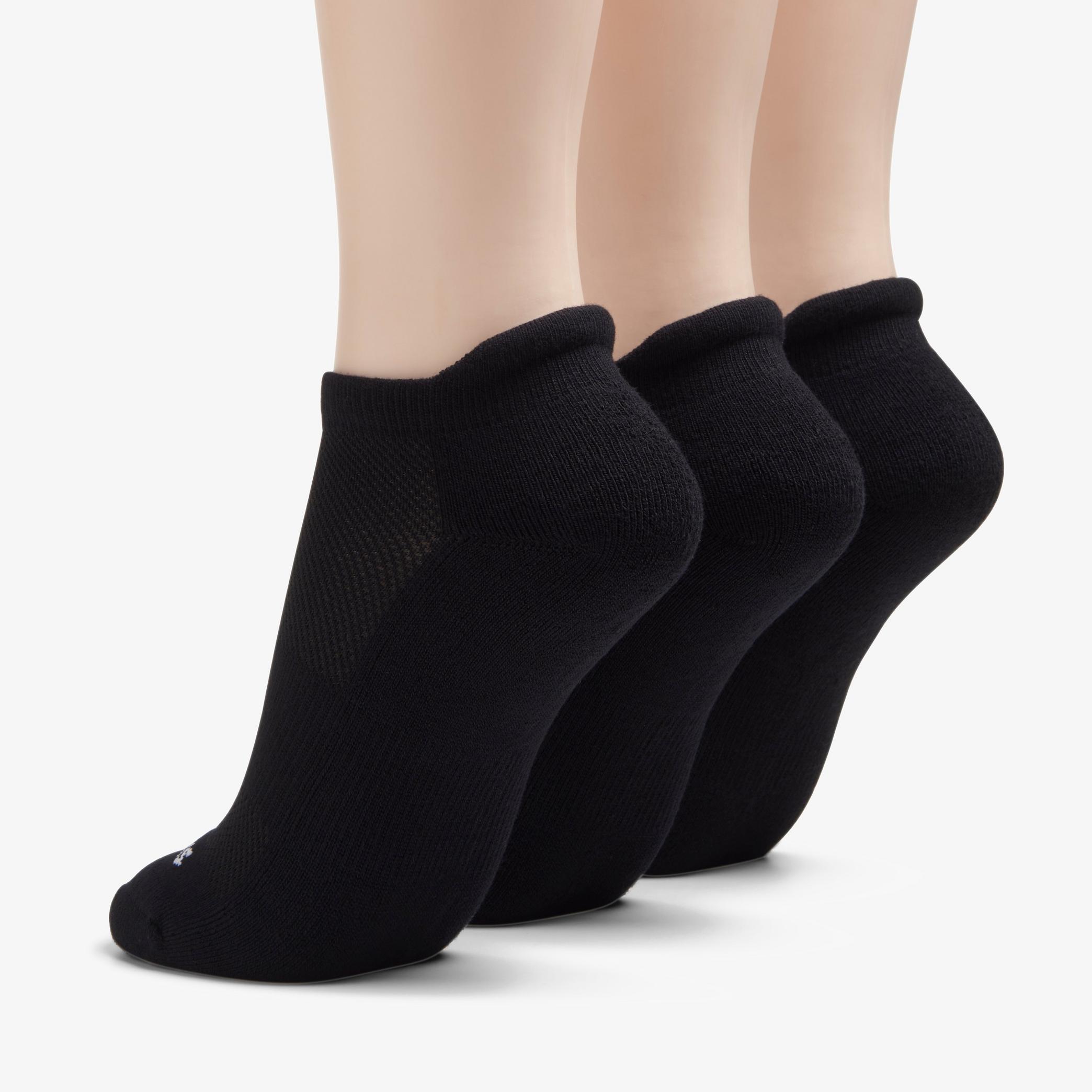 3 Pack Solid Athletic Sock Black