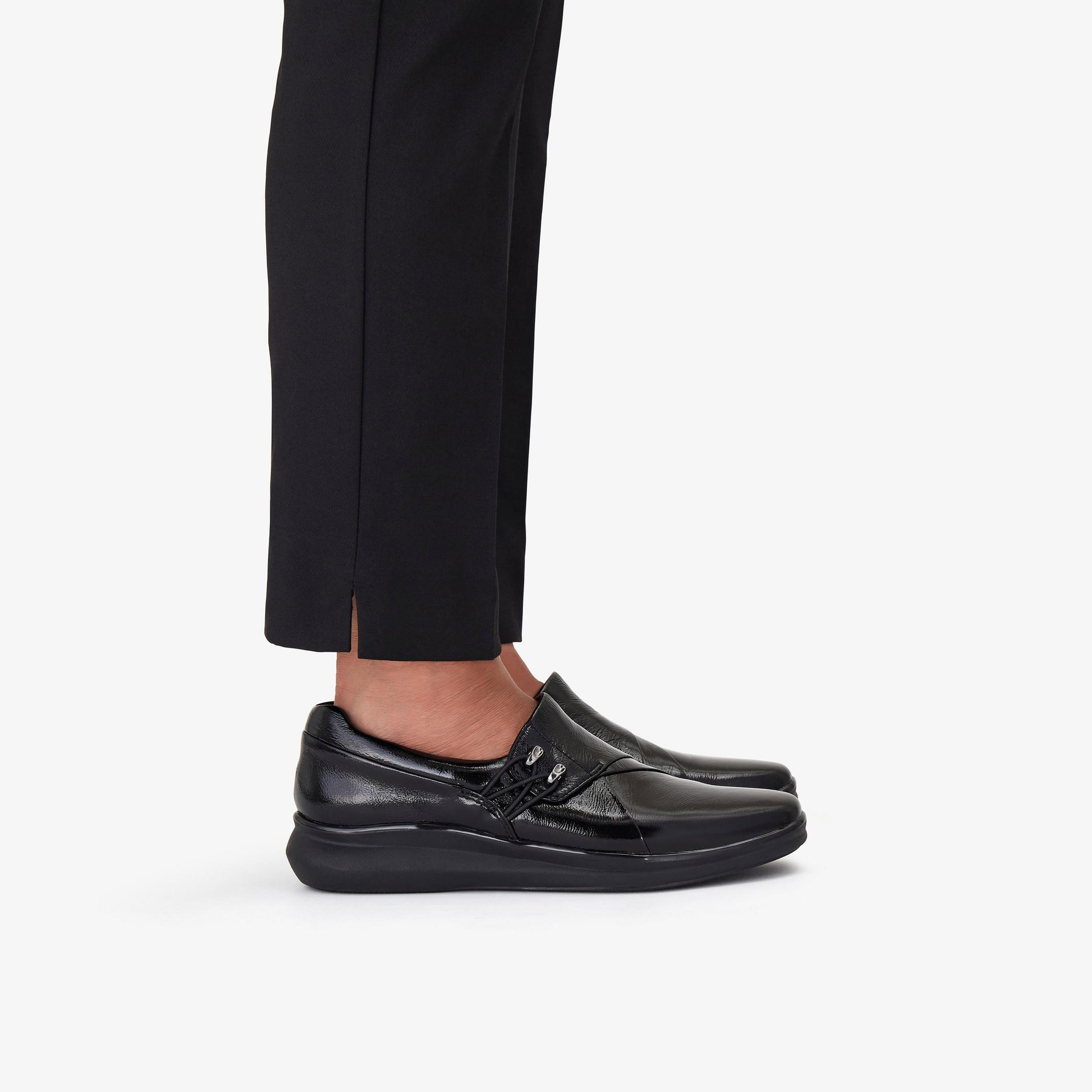 Lynell Slip Black Patent Leather