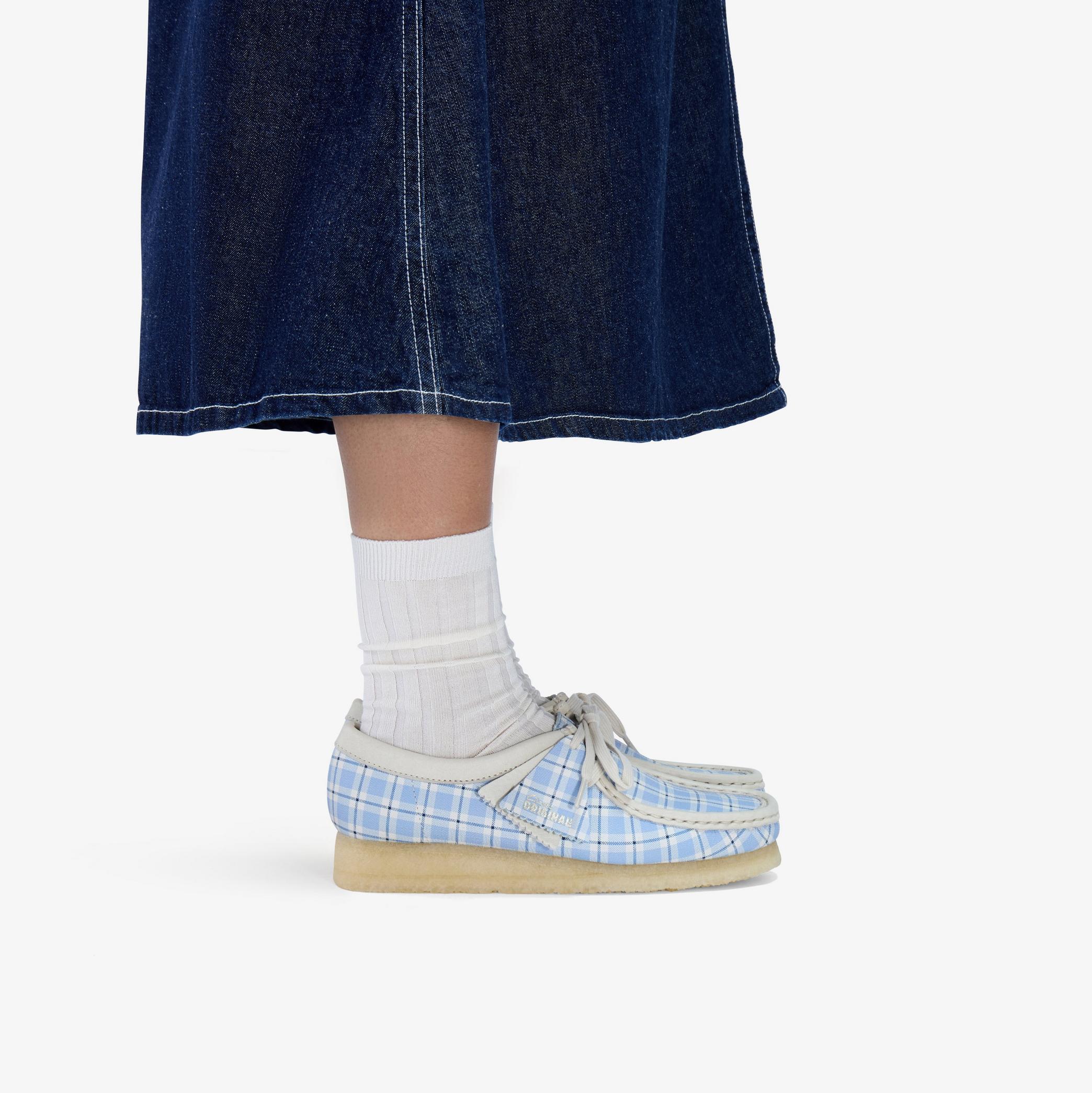 Wallabee Blue Check