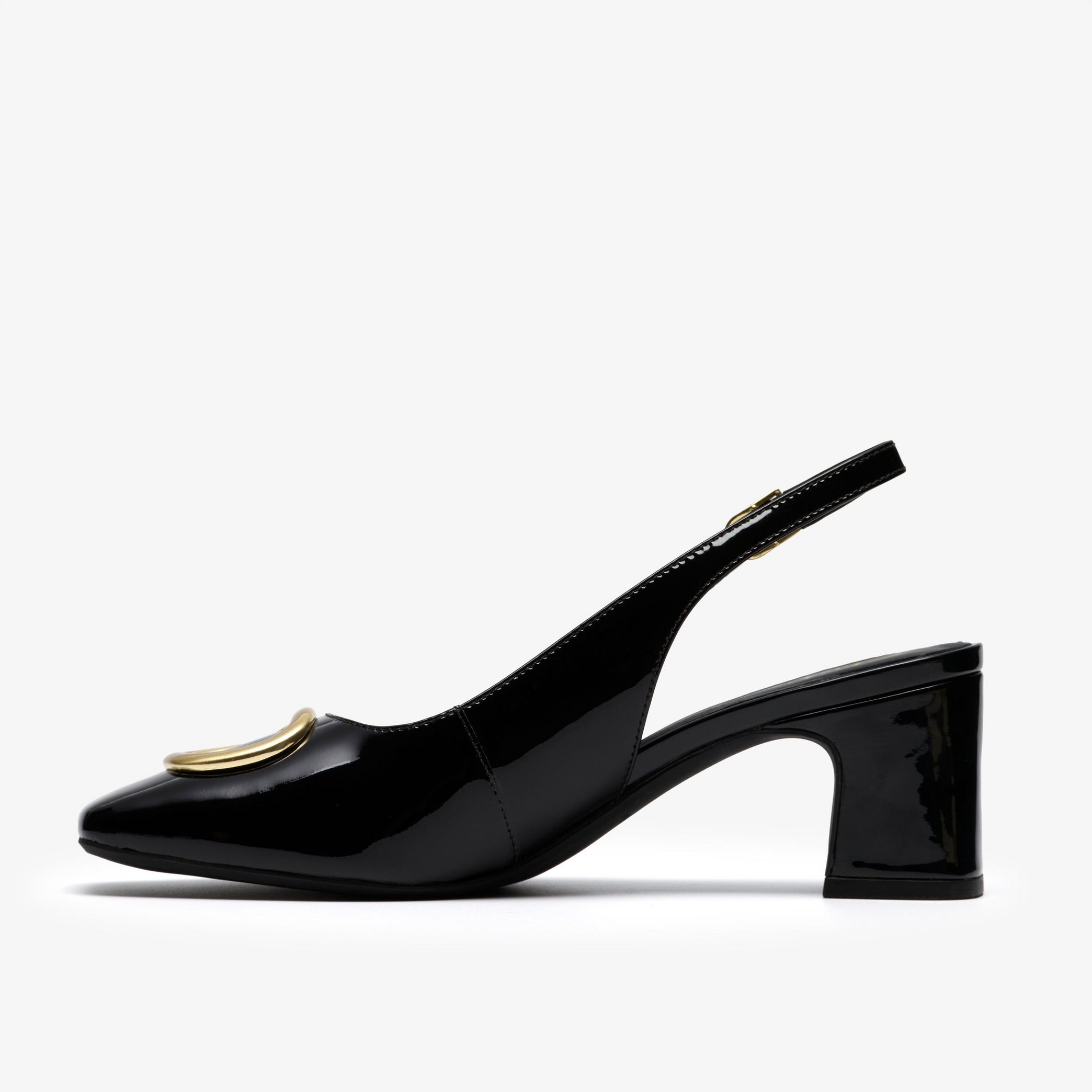 Fernie Sling Black Patent Leather
