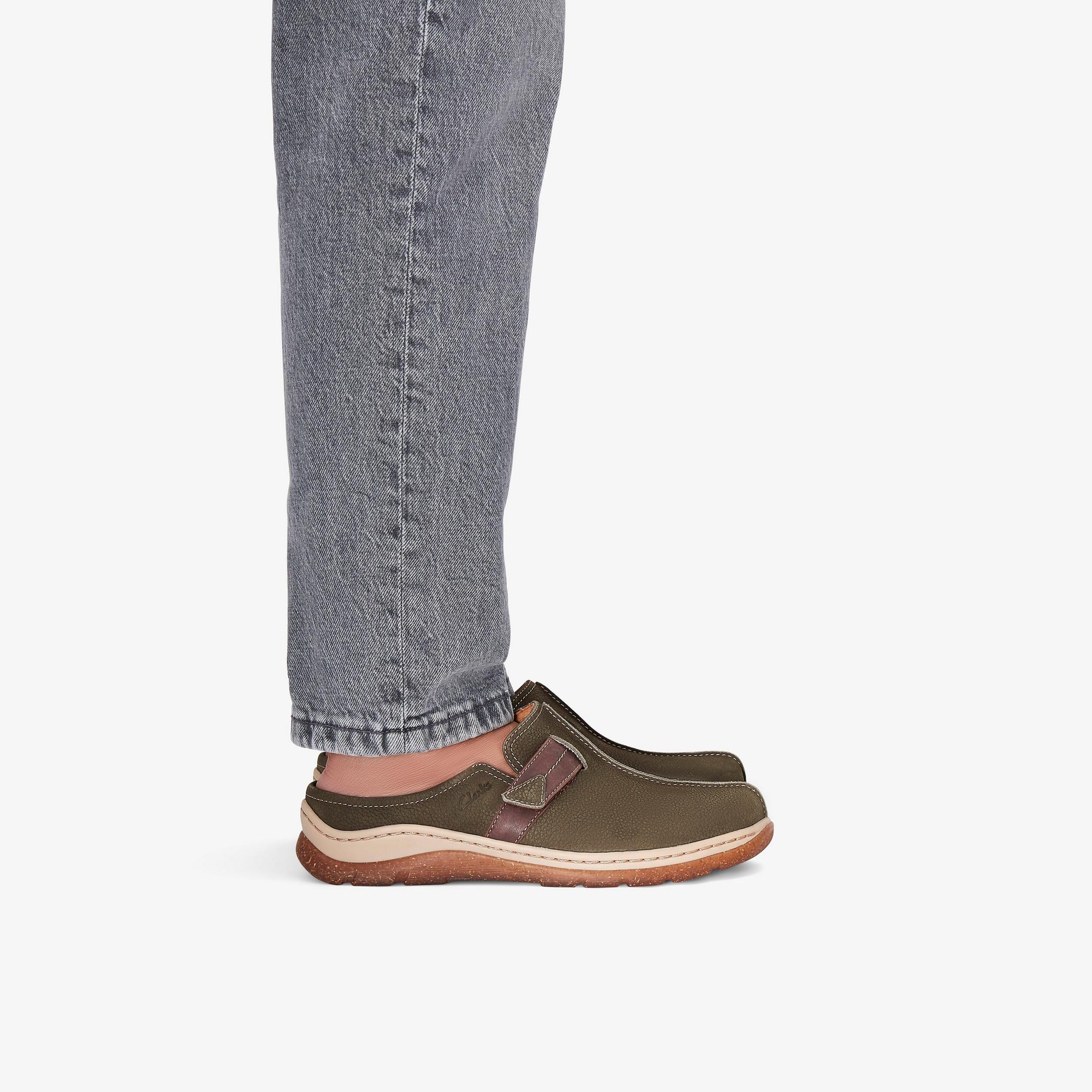Orlene Clog Olive Combination Nubuck