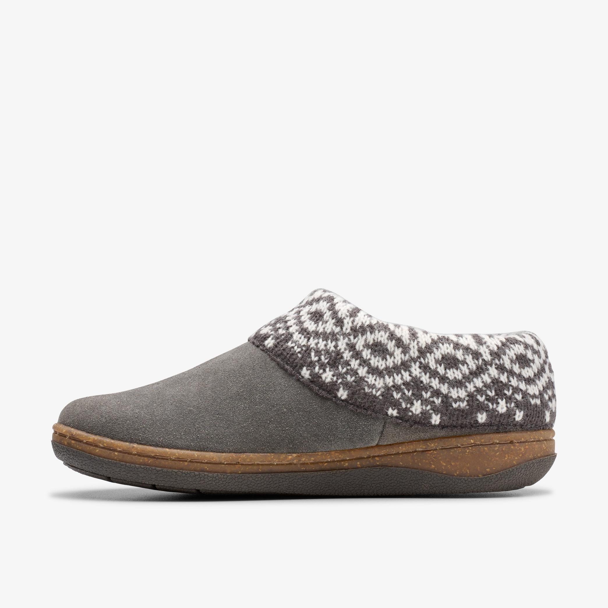Willowdean Sweater Slippers Dark Grey