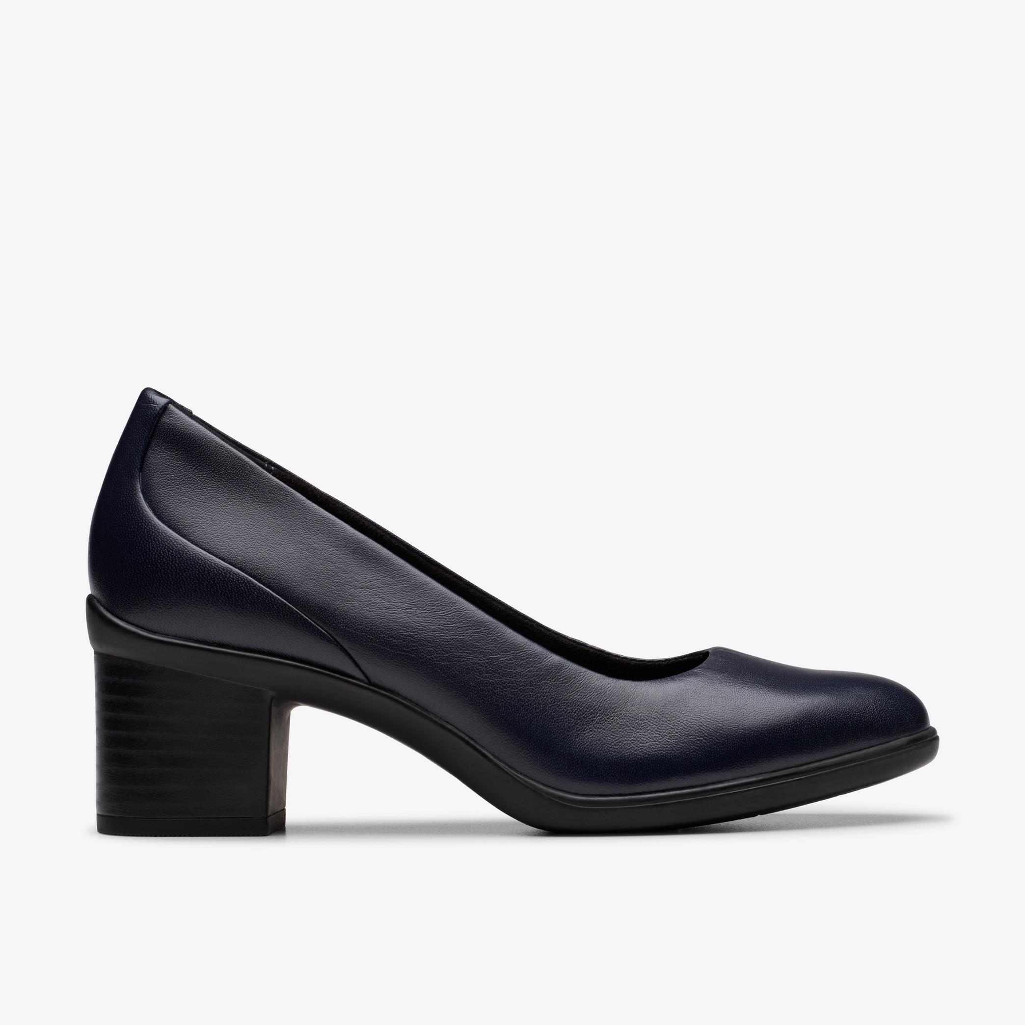 Shaya Poppy Navy Leather