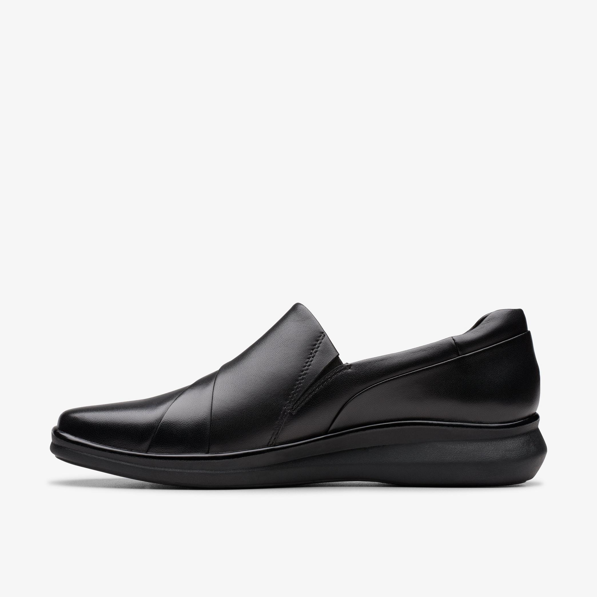 Lynell Slip Black Leather
