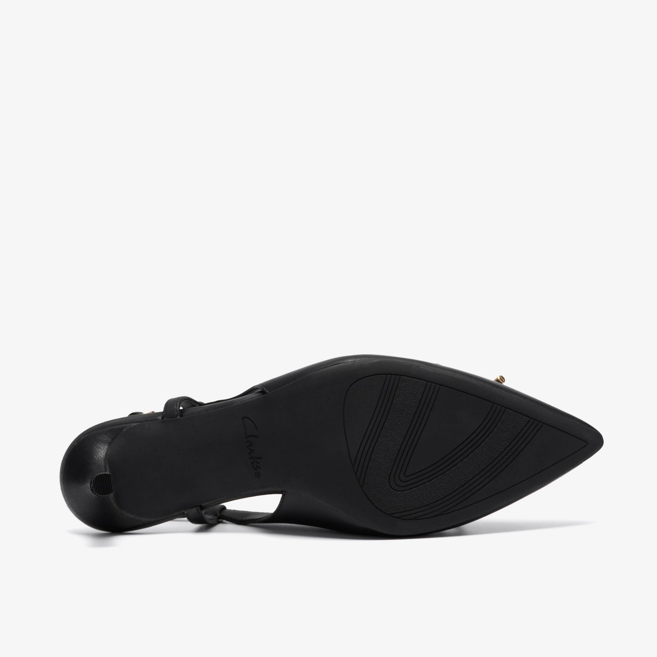 Zarey Bow Black Leather