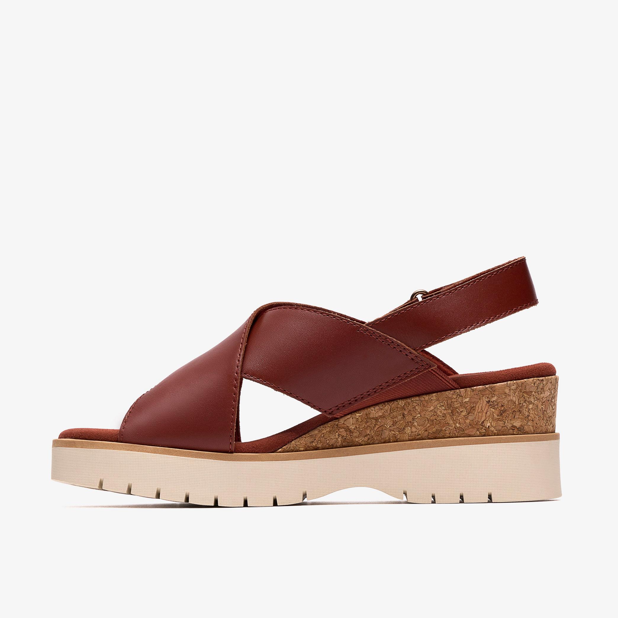 Diaz Cross Burnt Orange Leather