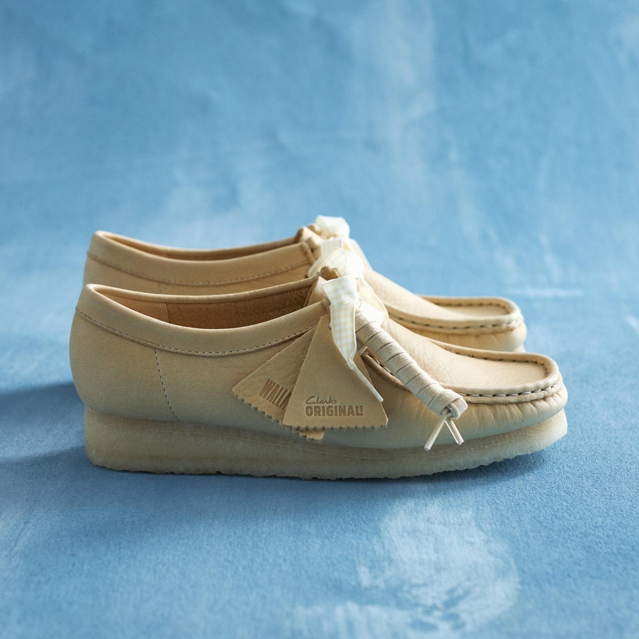 Wallabee Pale Yellow Leather