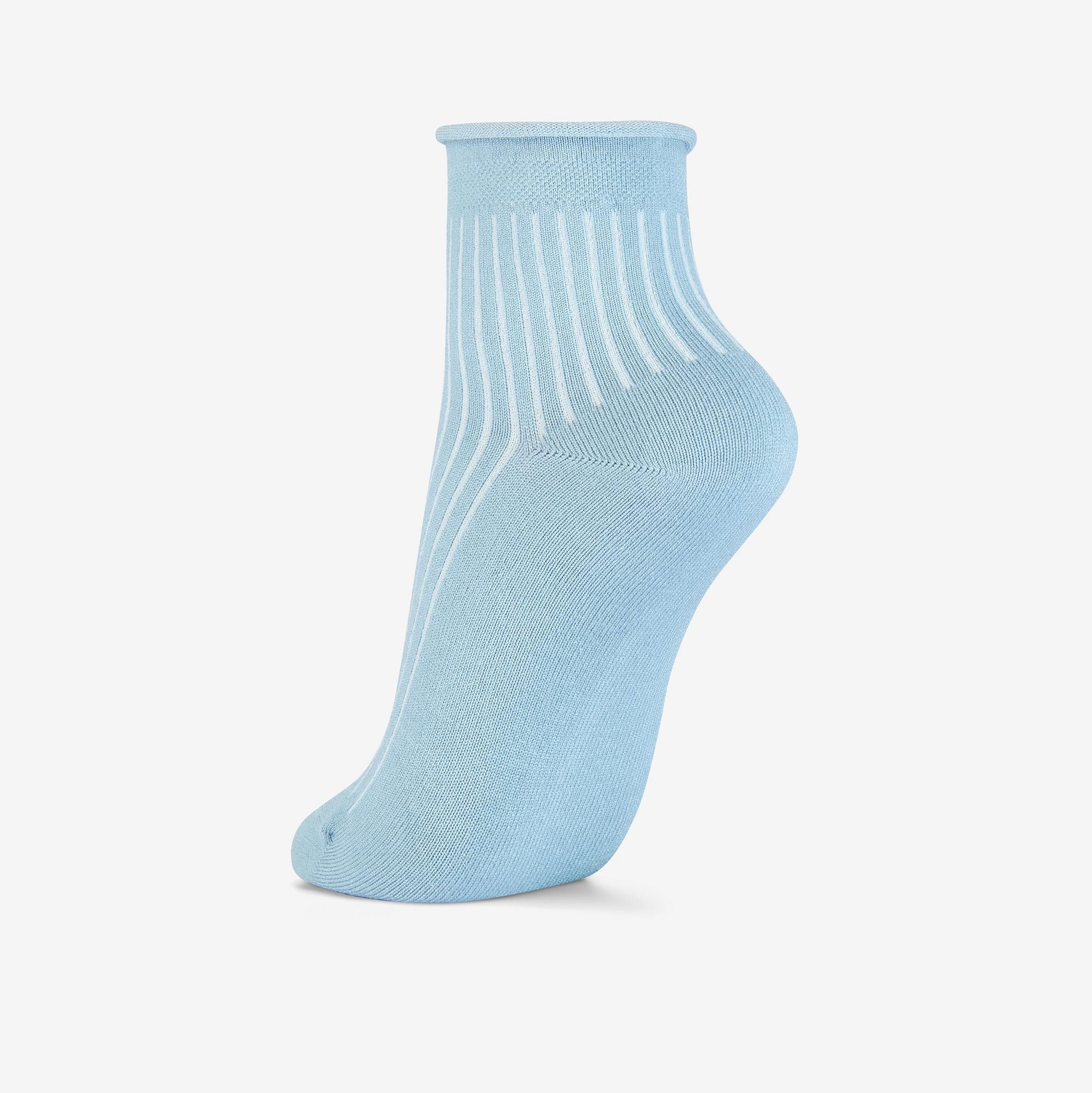 Rib Roll Top Light Blue