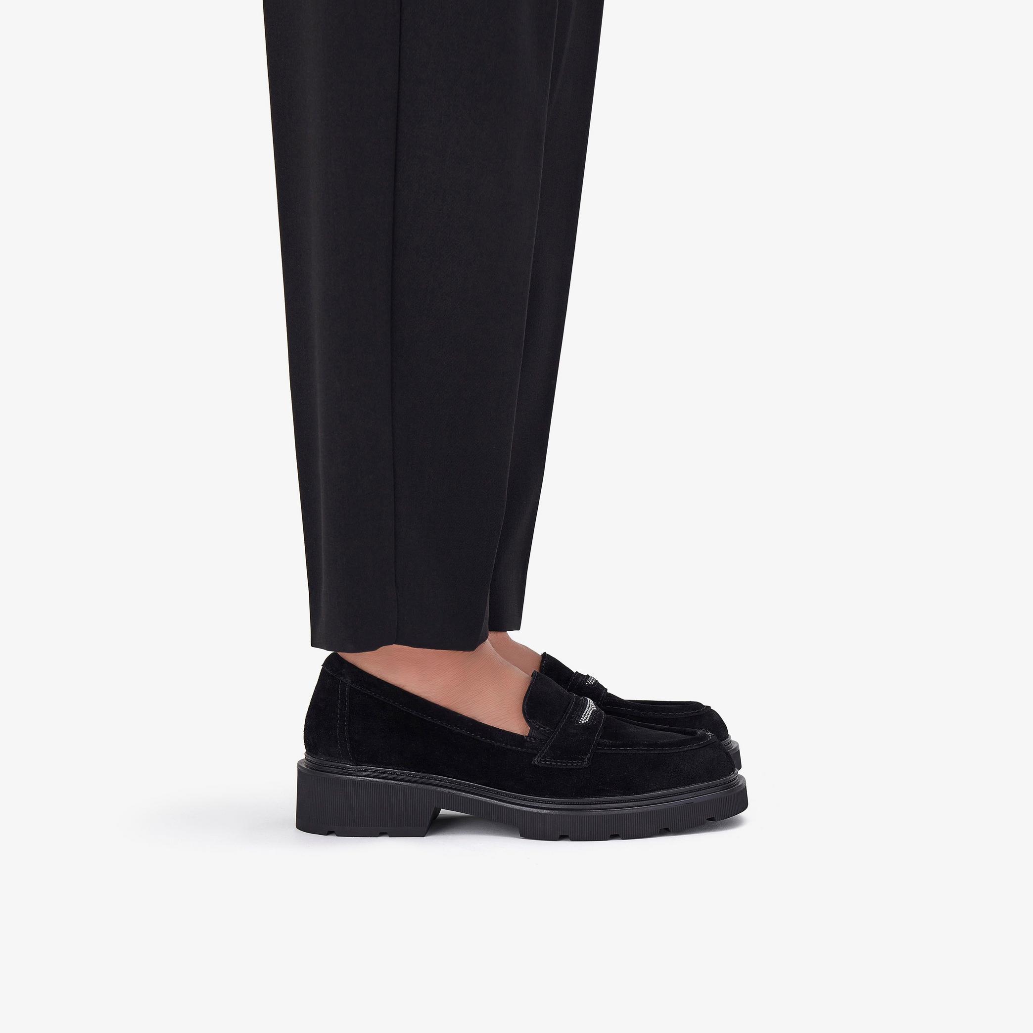Lauryl Step Black Suede
