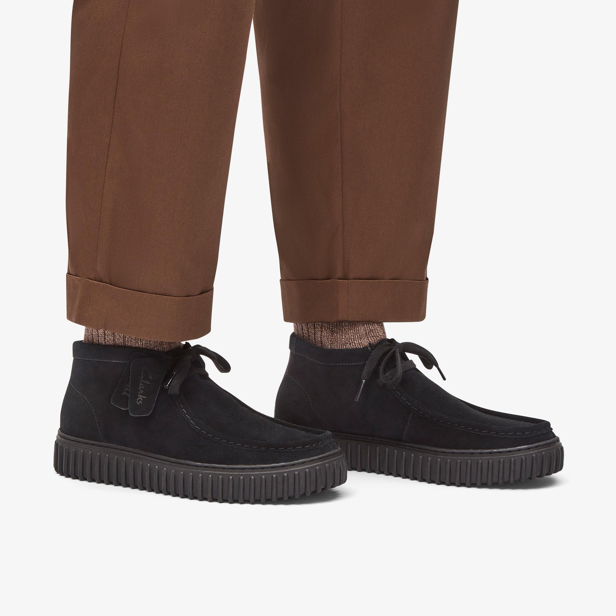 Torhill Hi Black Suede
