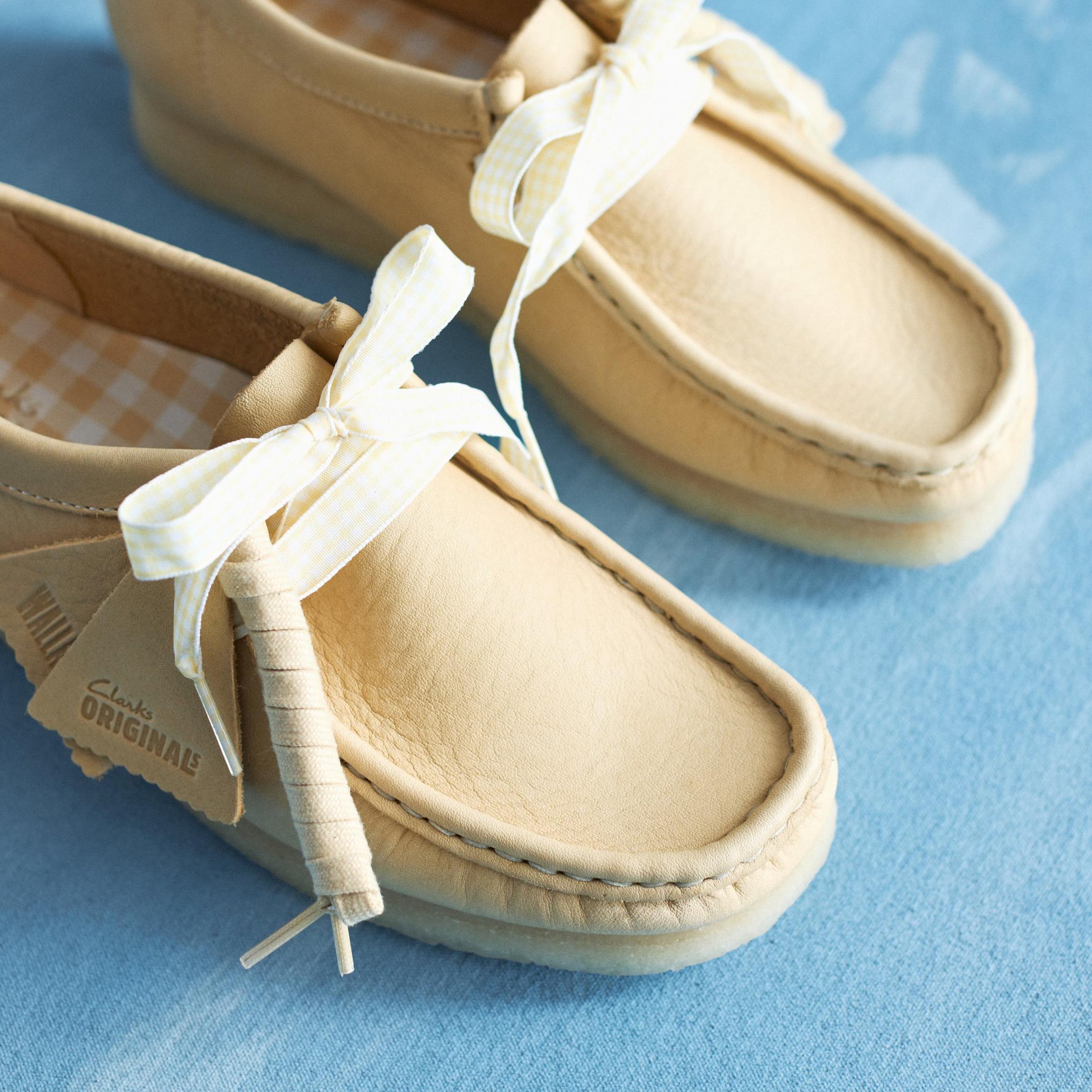 Wallabee Pale Yellow Leather
