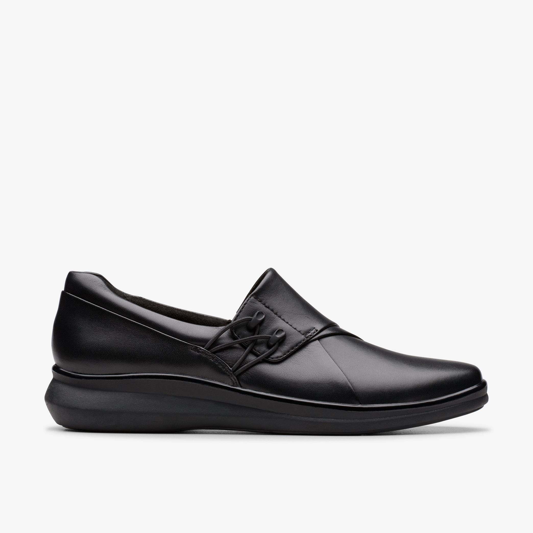 Lynell Slip Black Leather