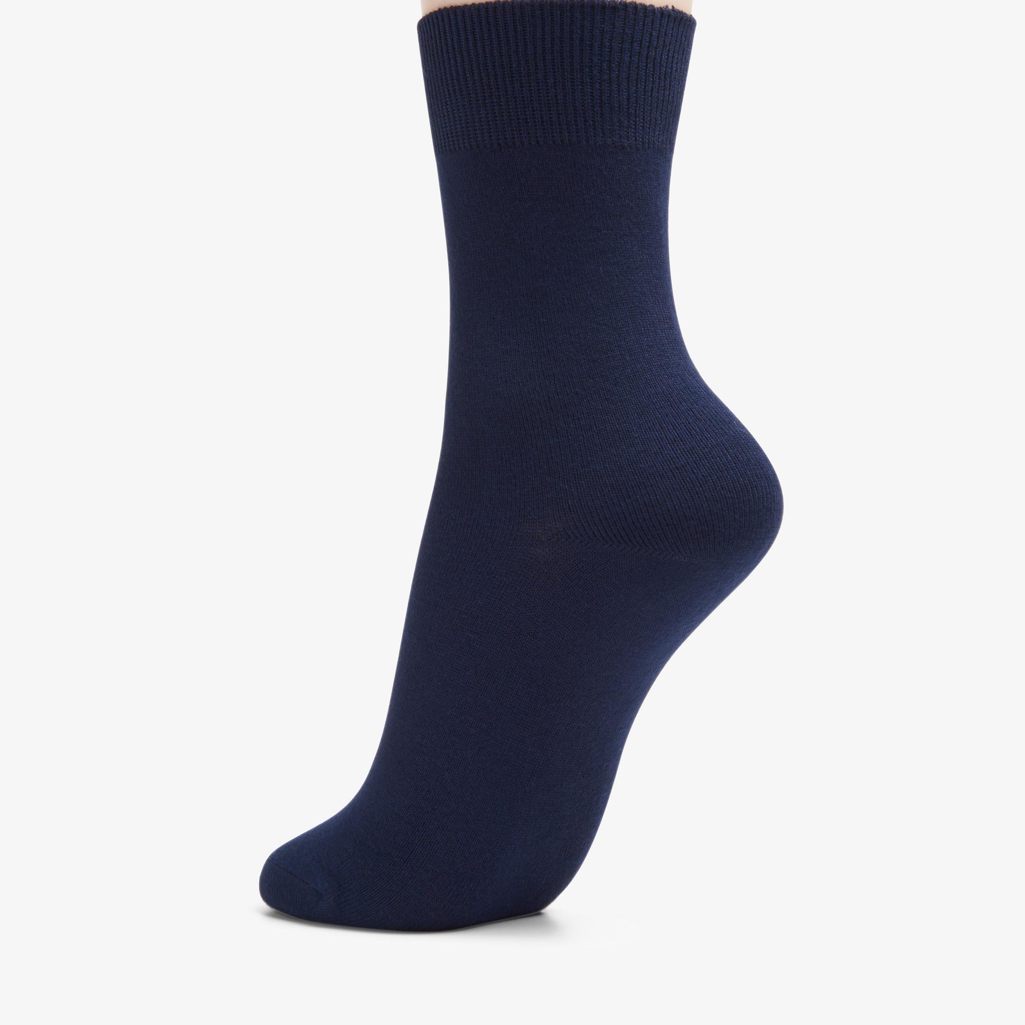Solid Dress Crew Sock Navy