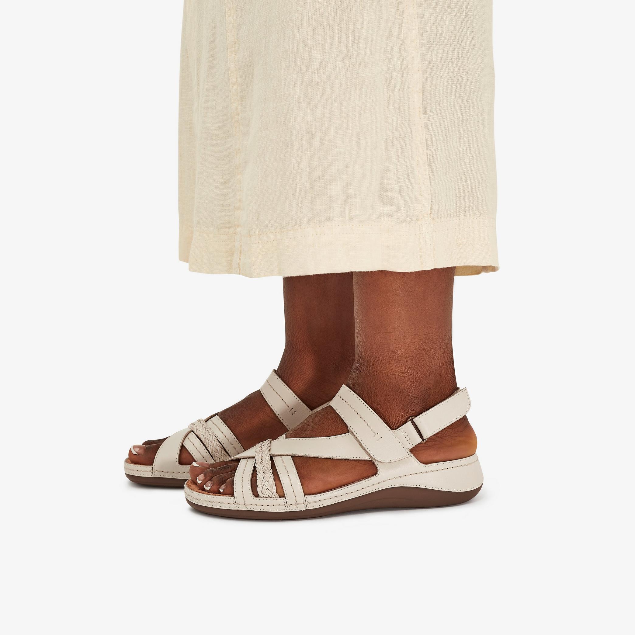 Cecily Strap Cream Leather