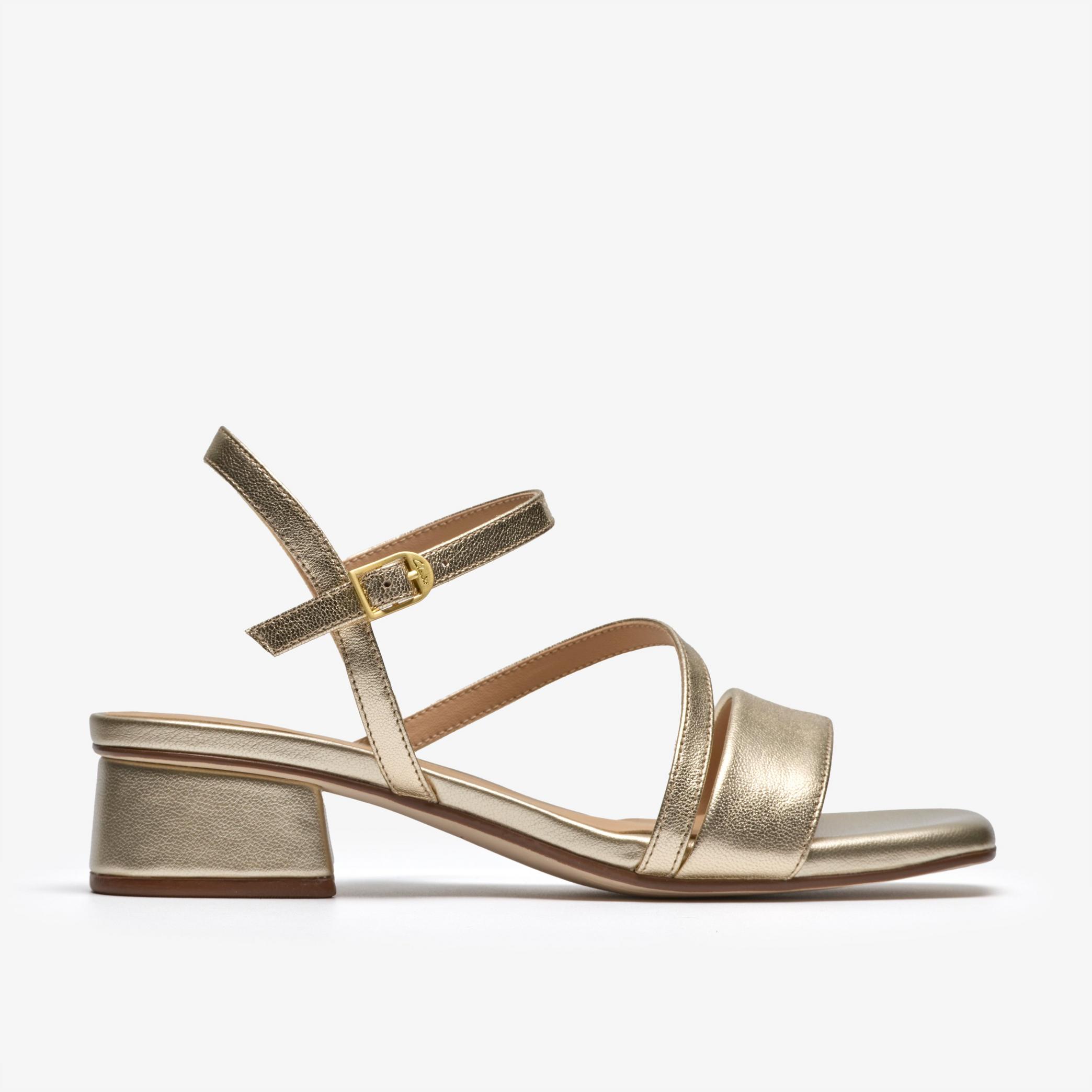 Serina35 Strap Gold Leather
