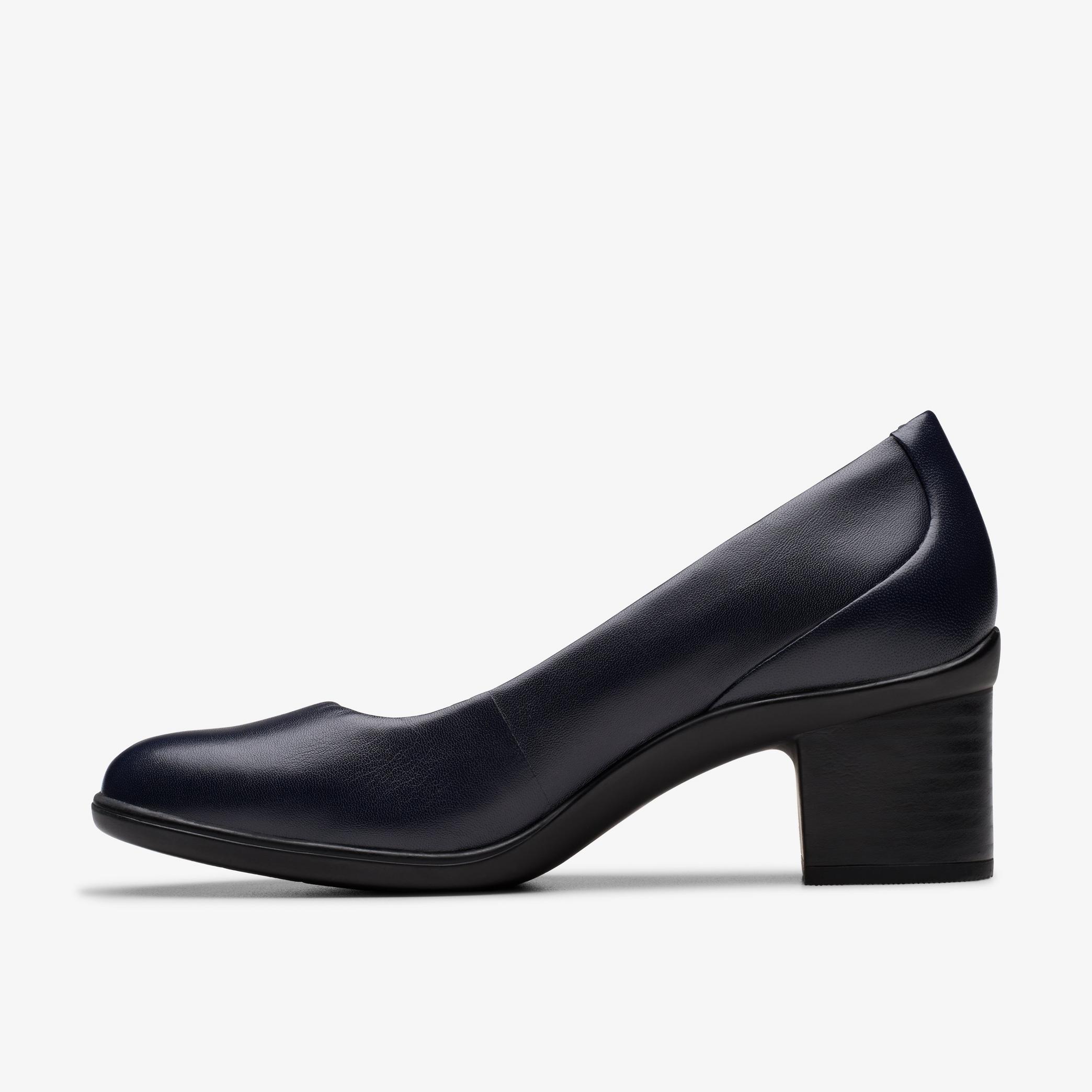 Shaya Poppy Navy Leather