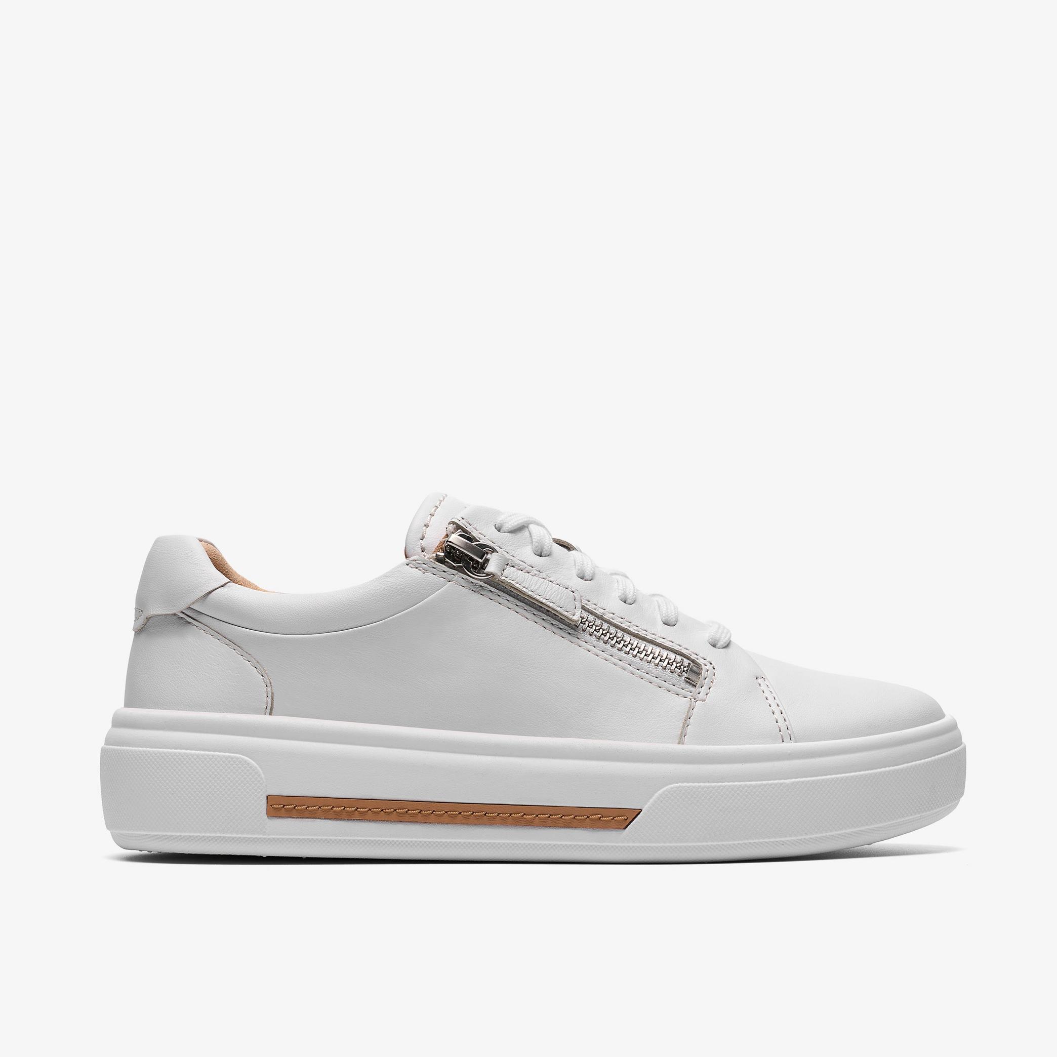 Hollyrose Zip White Leather