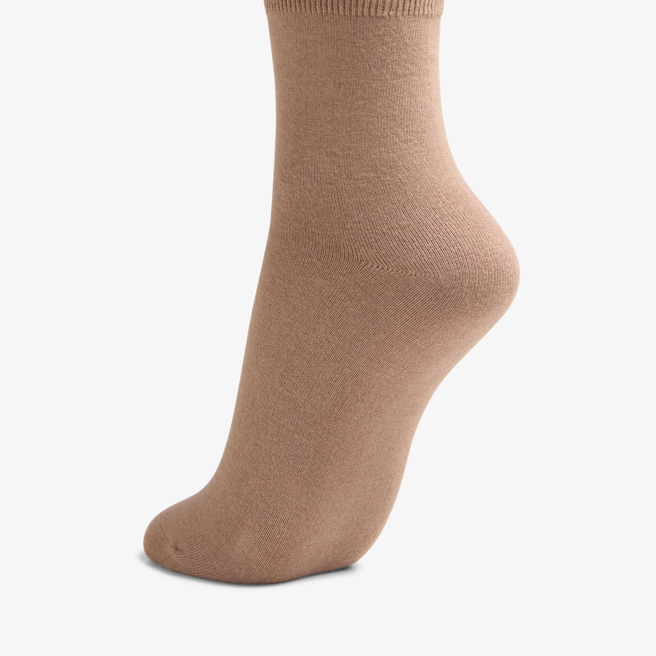 Solid Dress Crew Sock Khaki