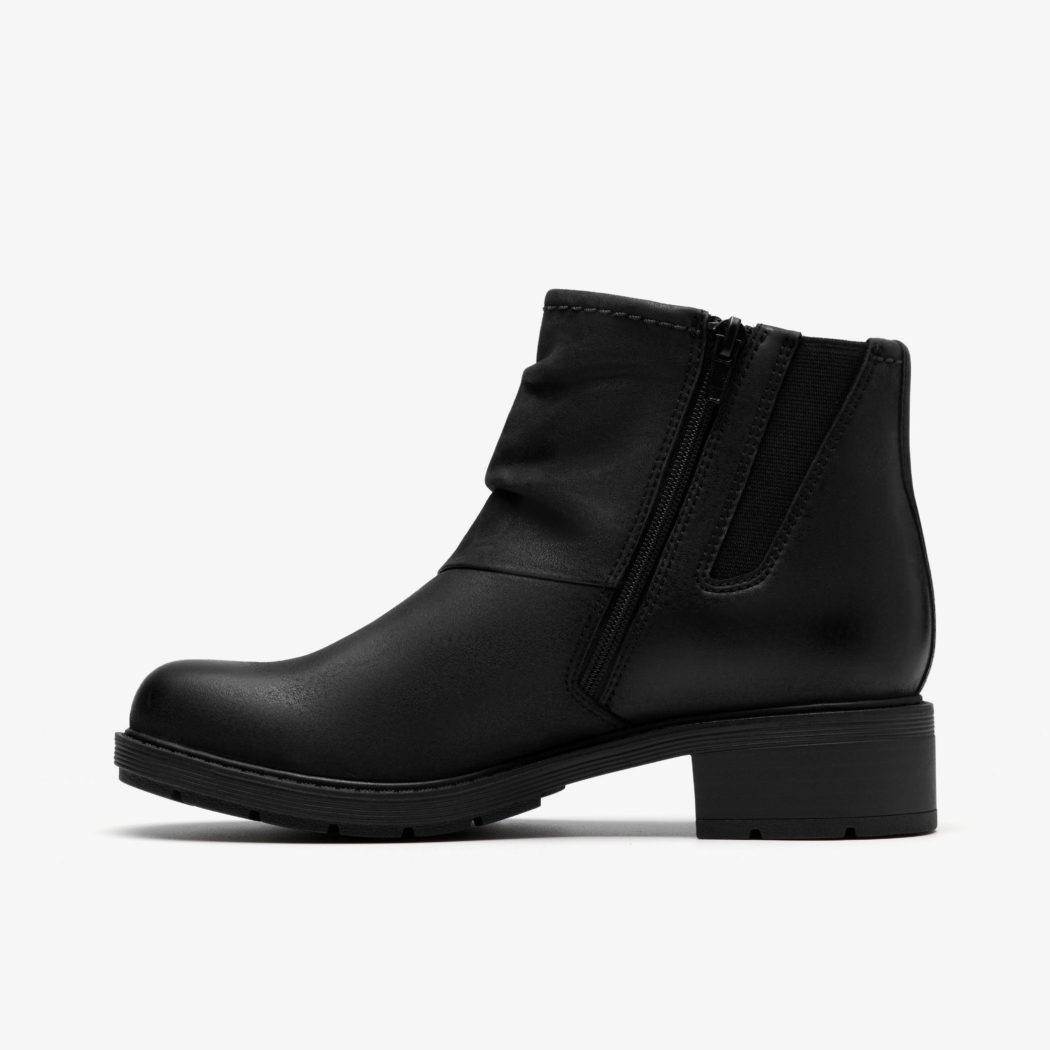 Hearth Sofia Black Leather