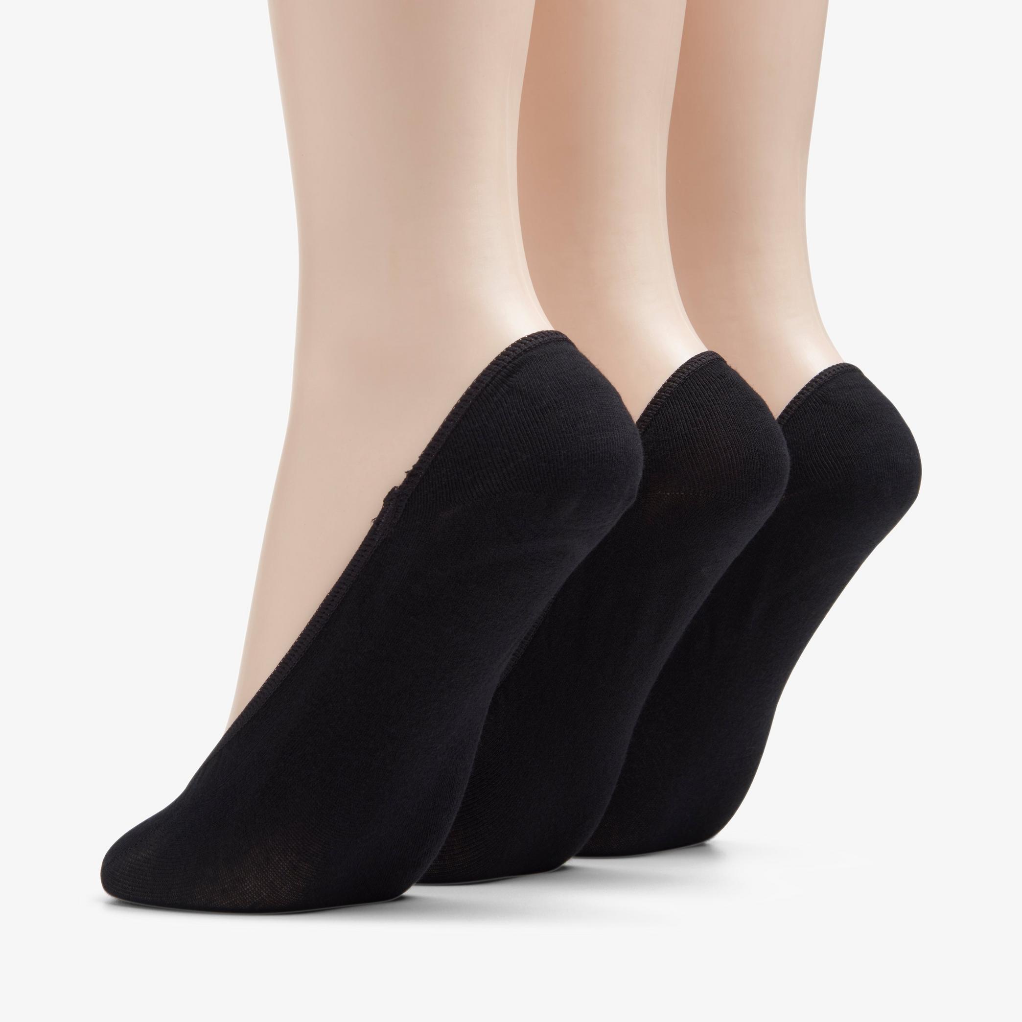 3 pack Solid Liner Sock Black Multicolour