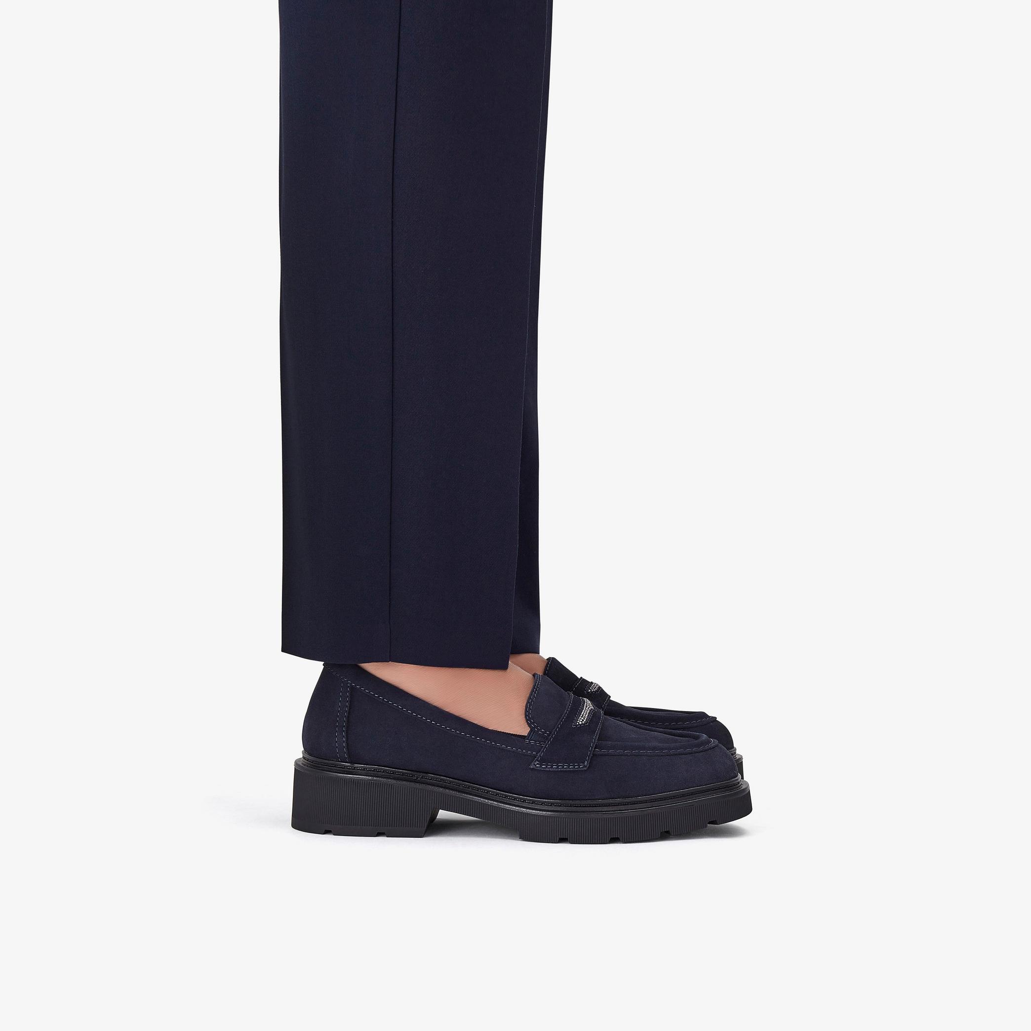 Lauryl Step Navy Suede