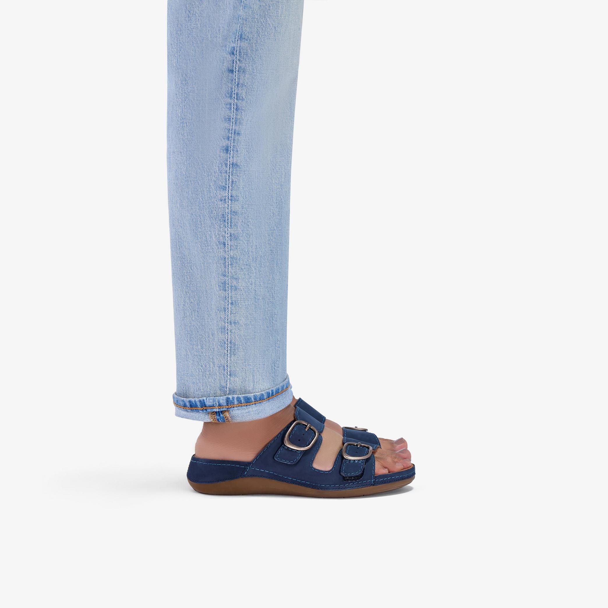 Cecily Step Navy Nubuck