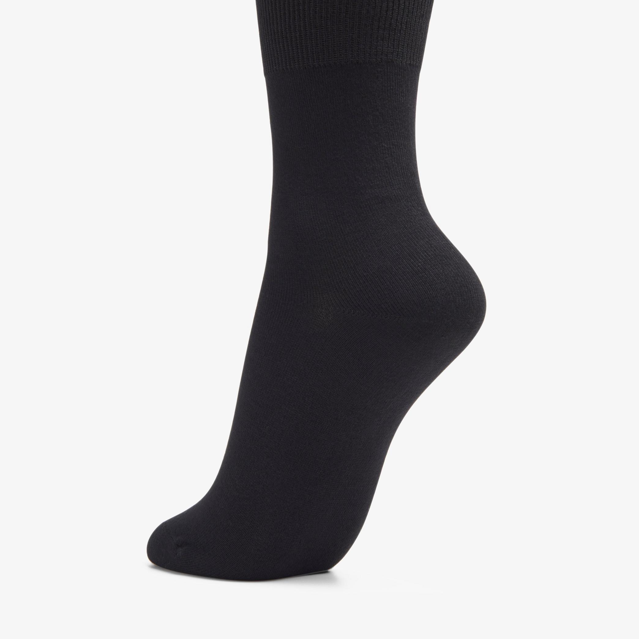Solid Dress Crew Sock Black