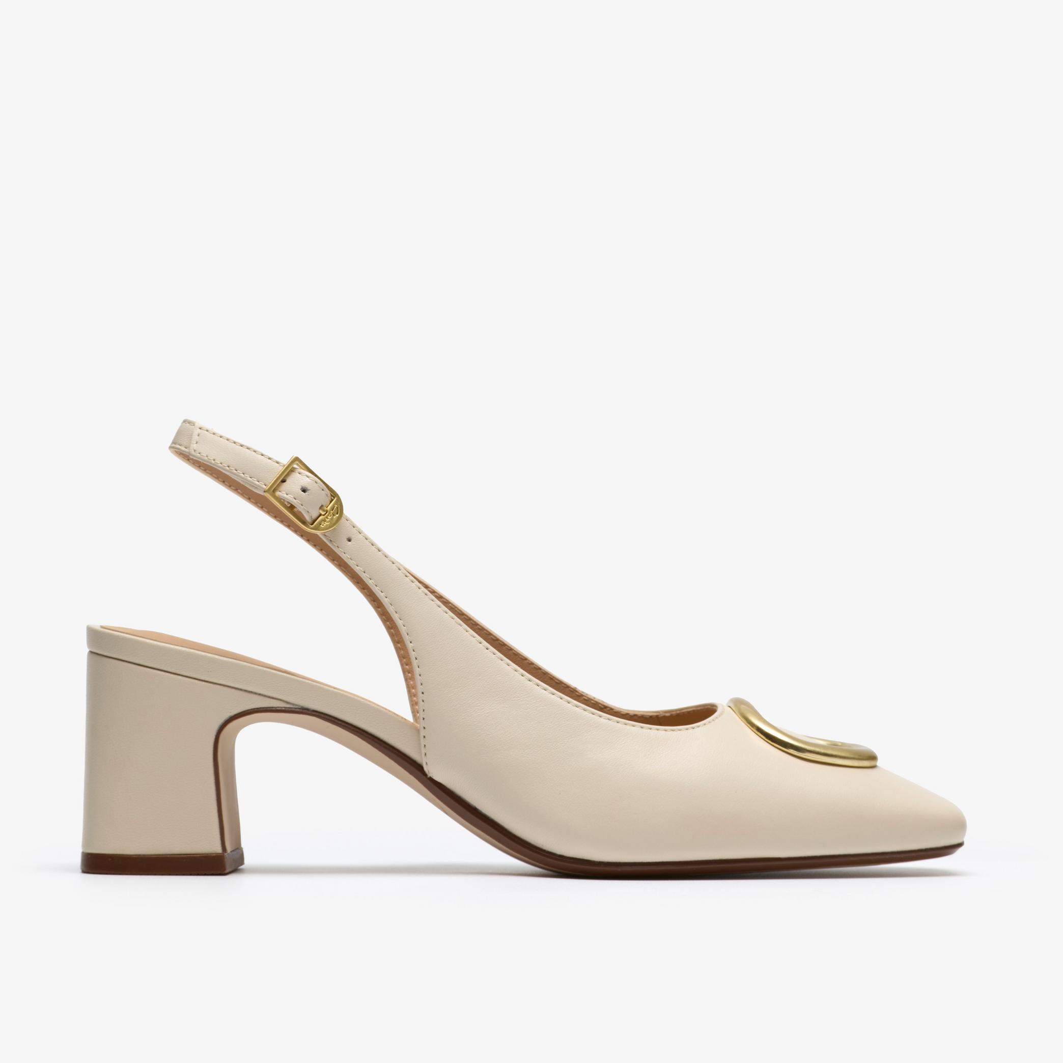 Fernie Sling Cream Leather